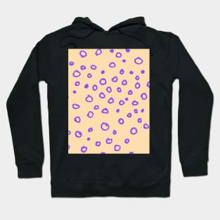 Abstract boho purple bubble pattern Hoodie